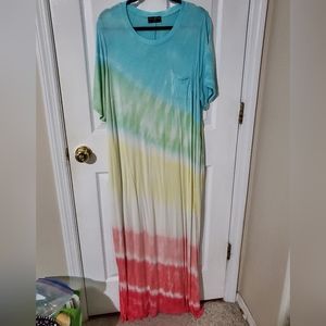 Lane Bryant Short-Sleeve Maxi Dress